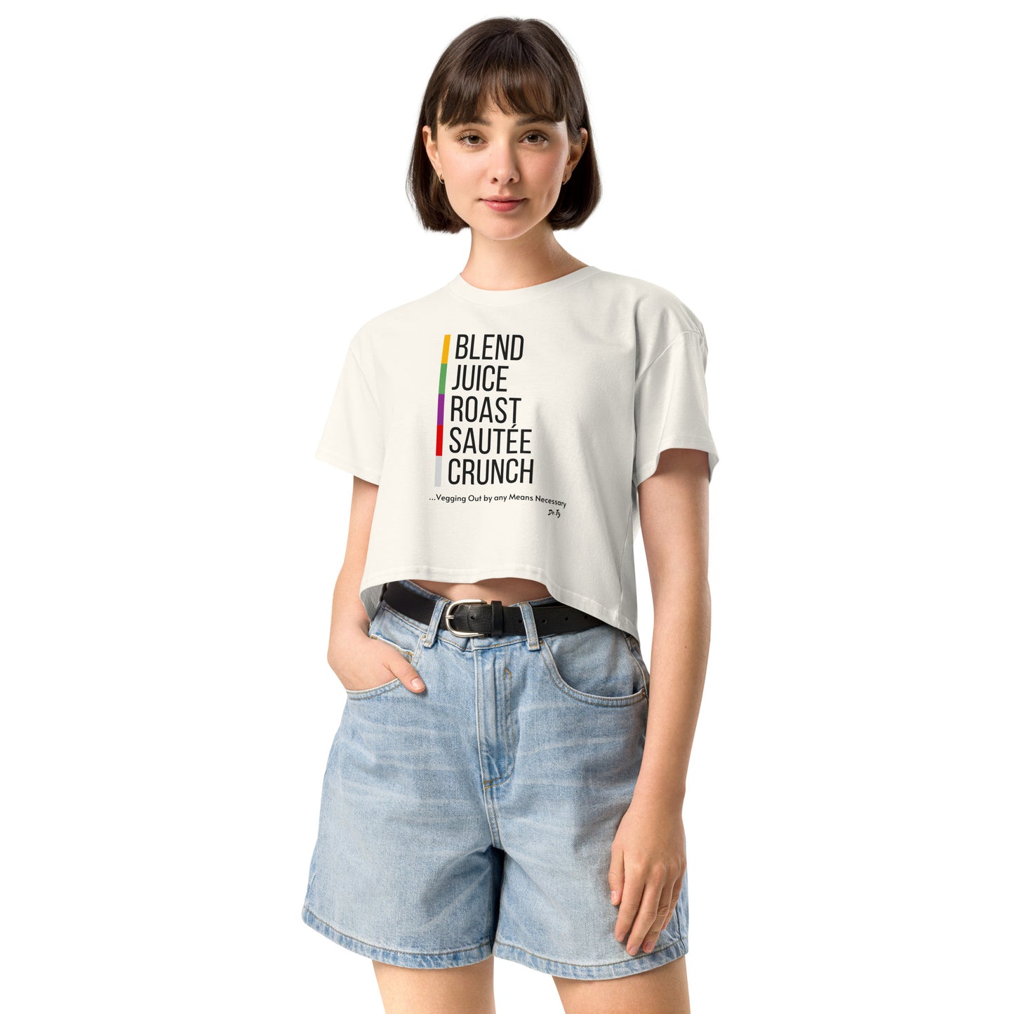 "Veggies by Any Means Necessary" Crop Top