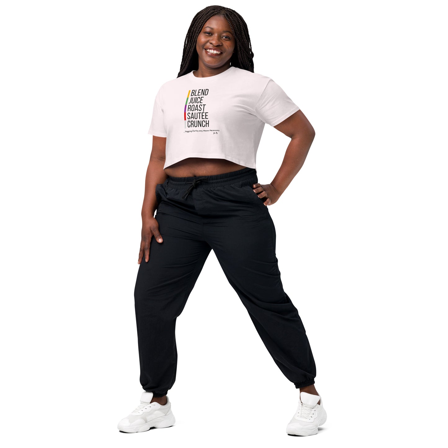 "Veggies by Any Means Necessary" Crop Top