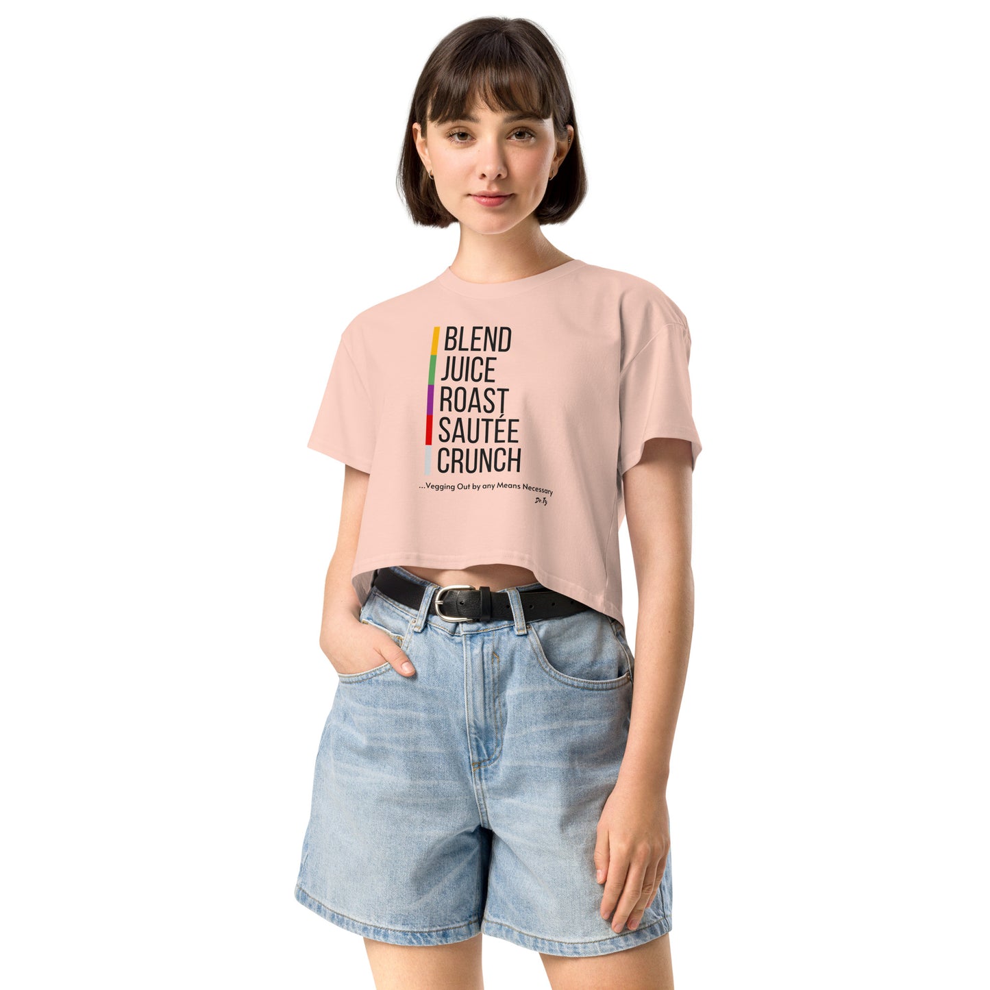 "Veggies by Any Means Necessary" Crop Top