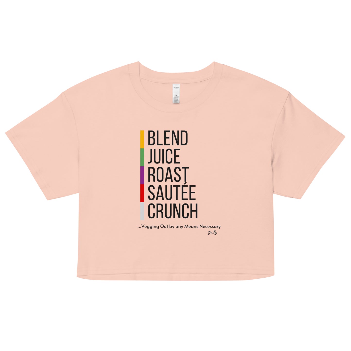 "Veggies by Any Means Necessary" Crop Top