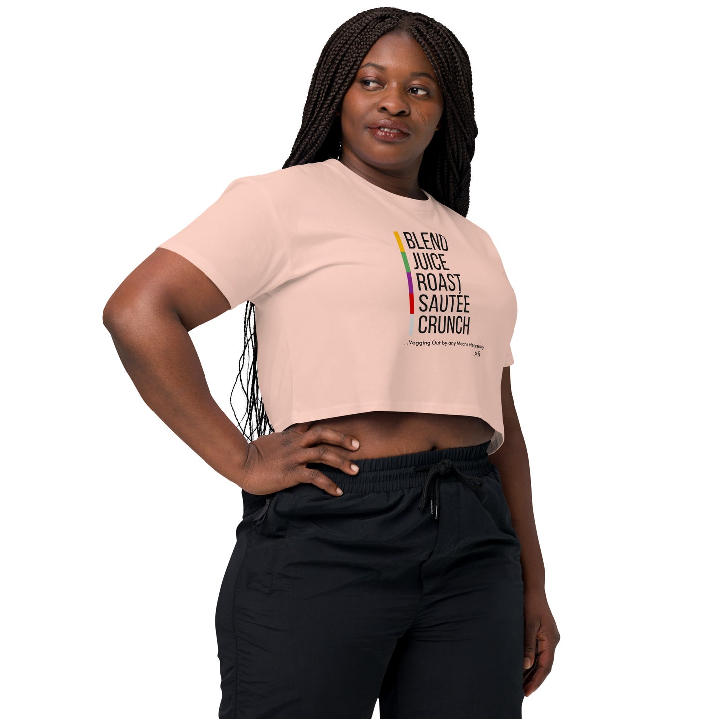 "Veggies by Any Means Necessary" Crop Top