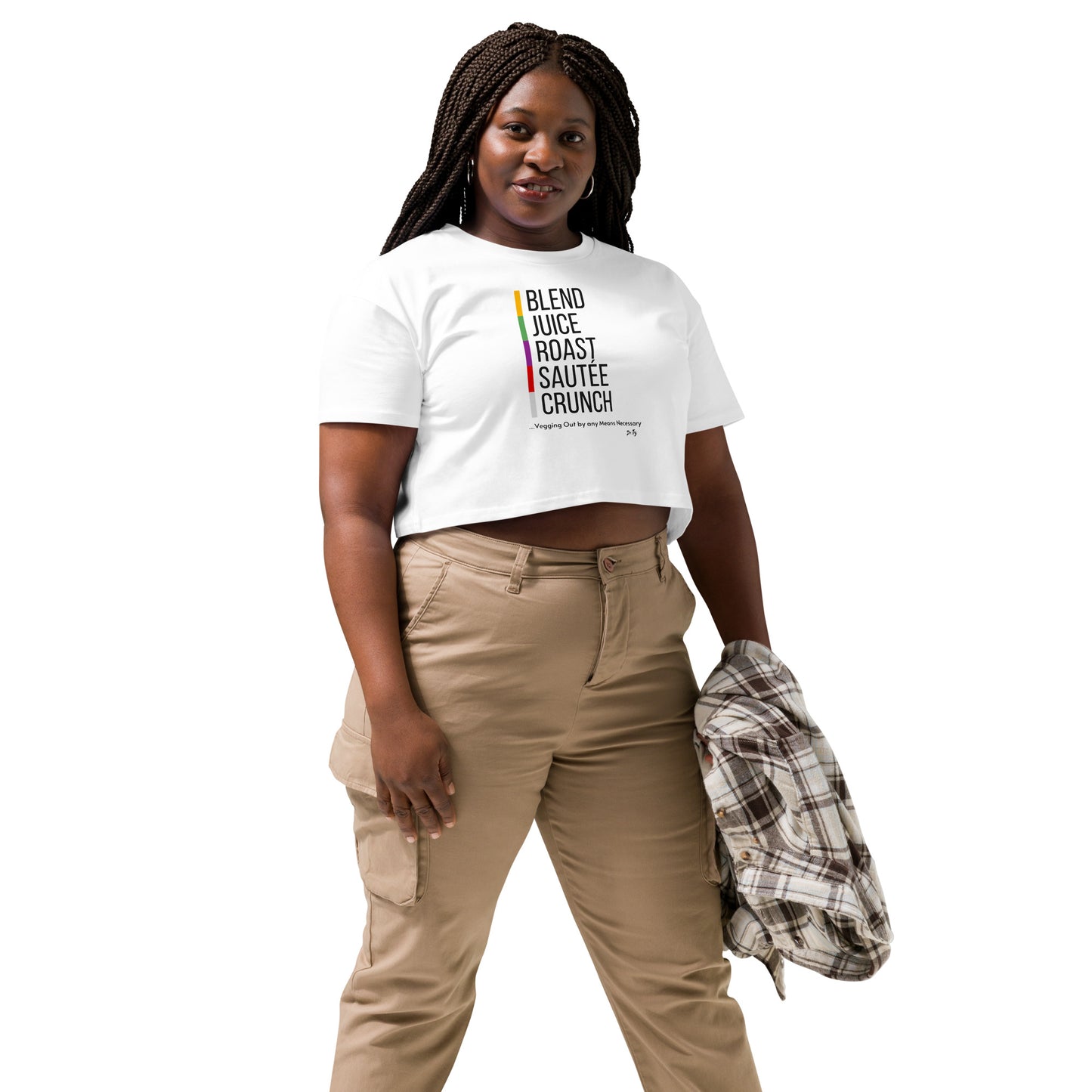 "Veggies by Any Means Necessary" Crop Top