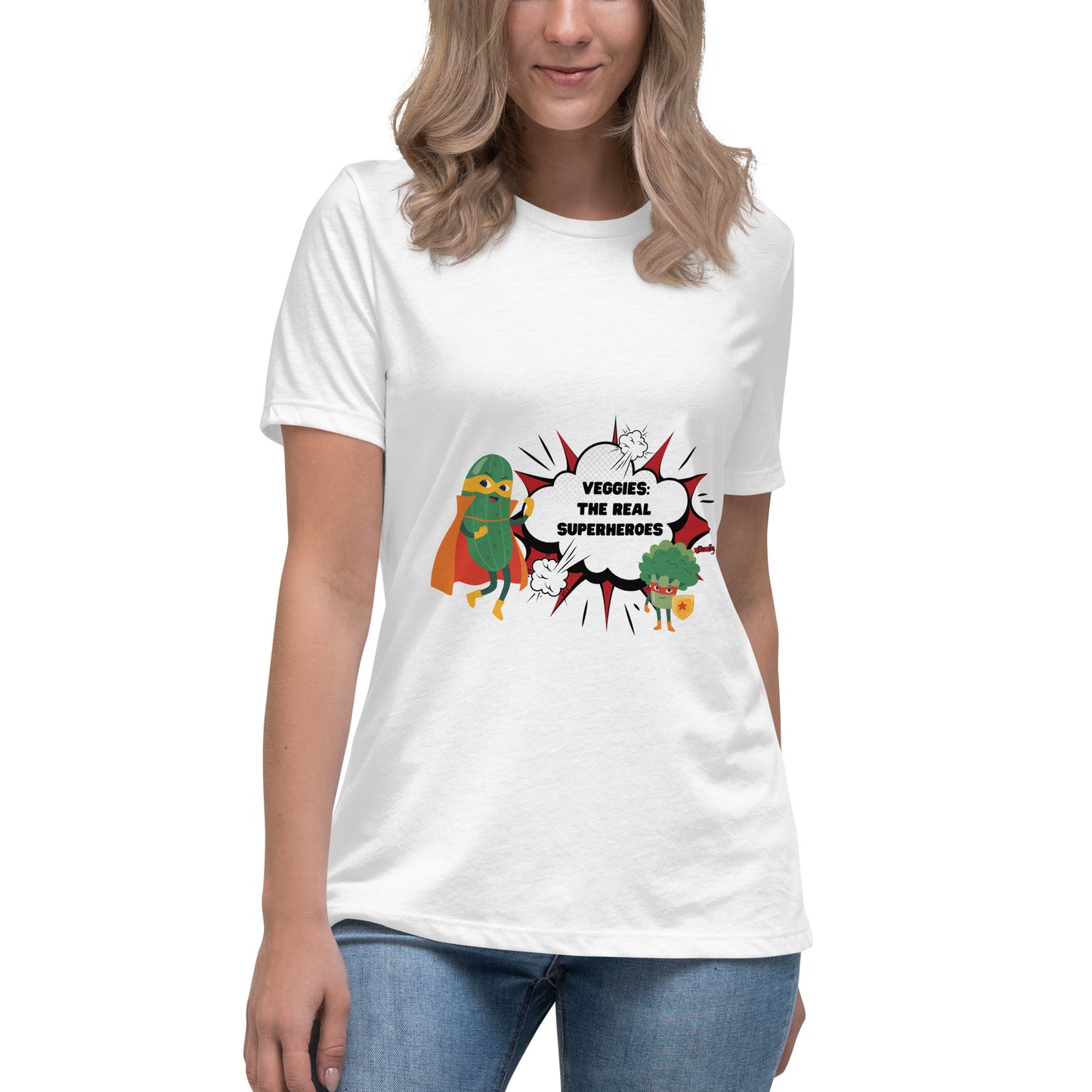 "Veggie Superheroes" Women's Relaxed T-Shirt