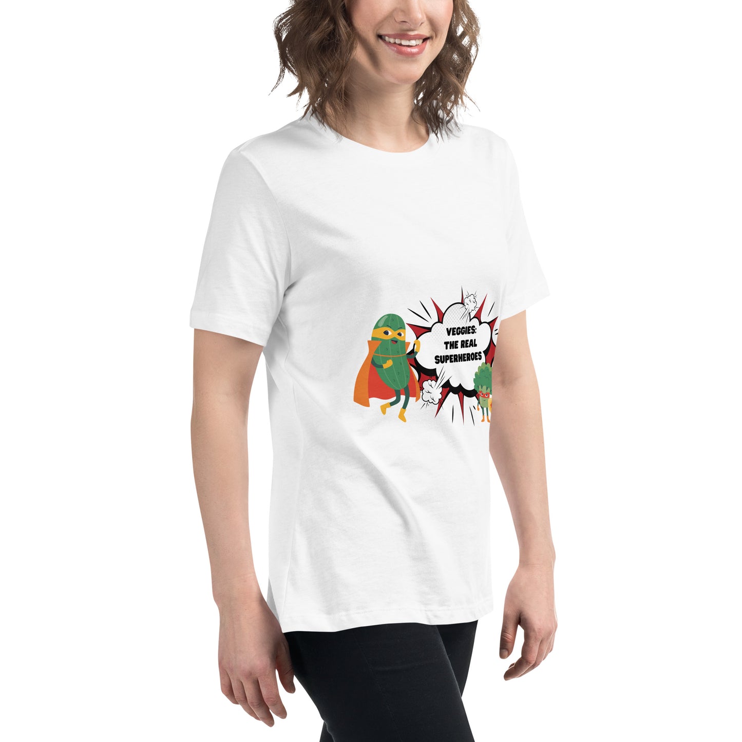 "Veggie Superheroes" Women's Relaxed T-Shirt