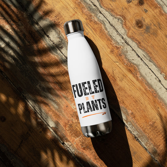 "Fueled by Plants" Stainless steel water bottle