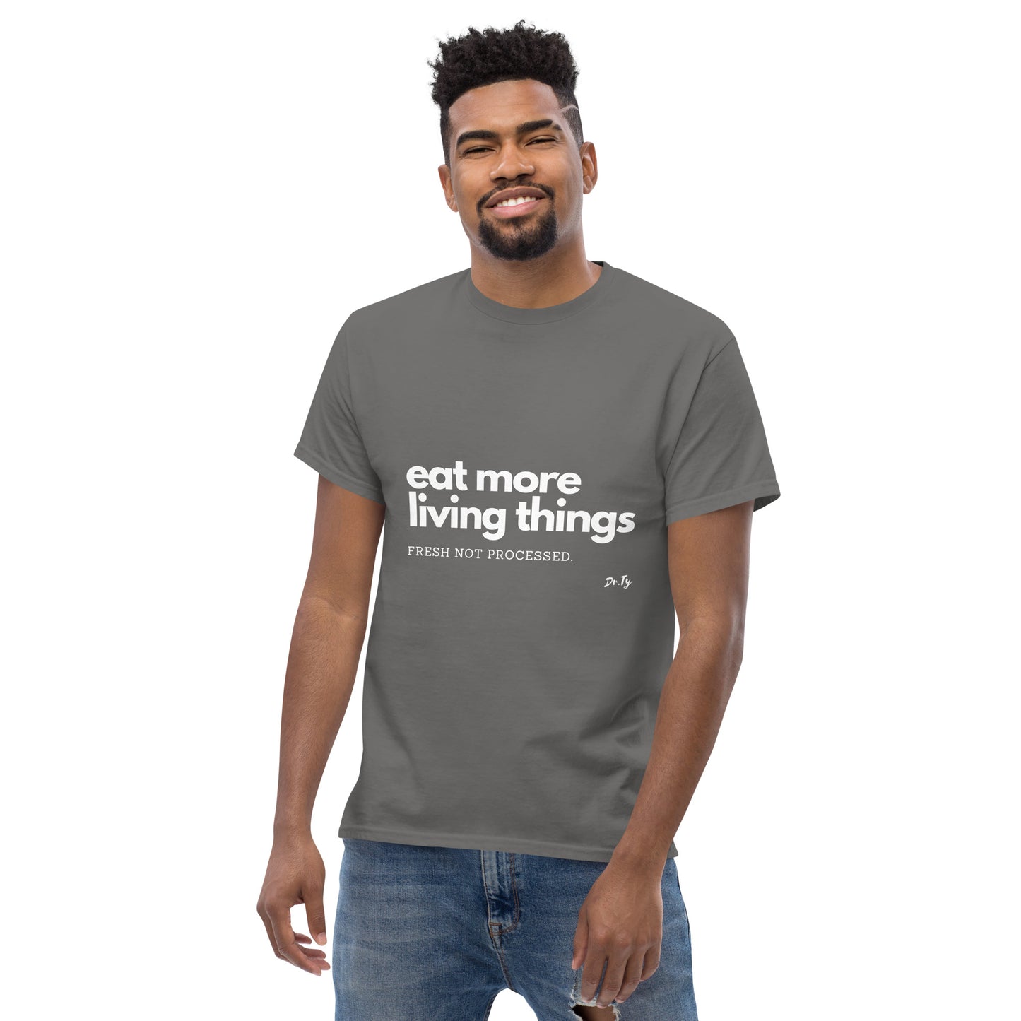 "Eat More Living Things" Unisex classic tee