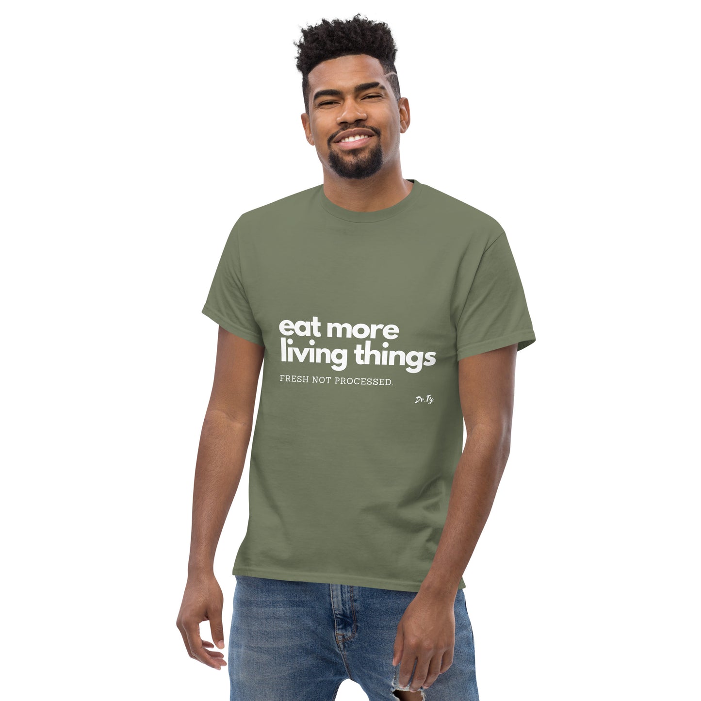 "Eat More Living Things" Unisex classic tee