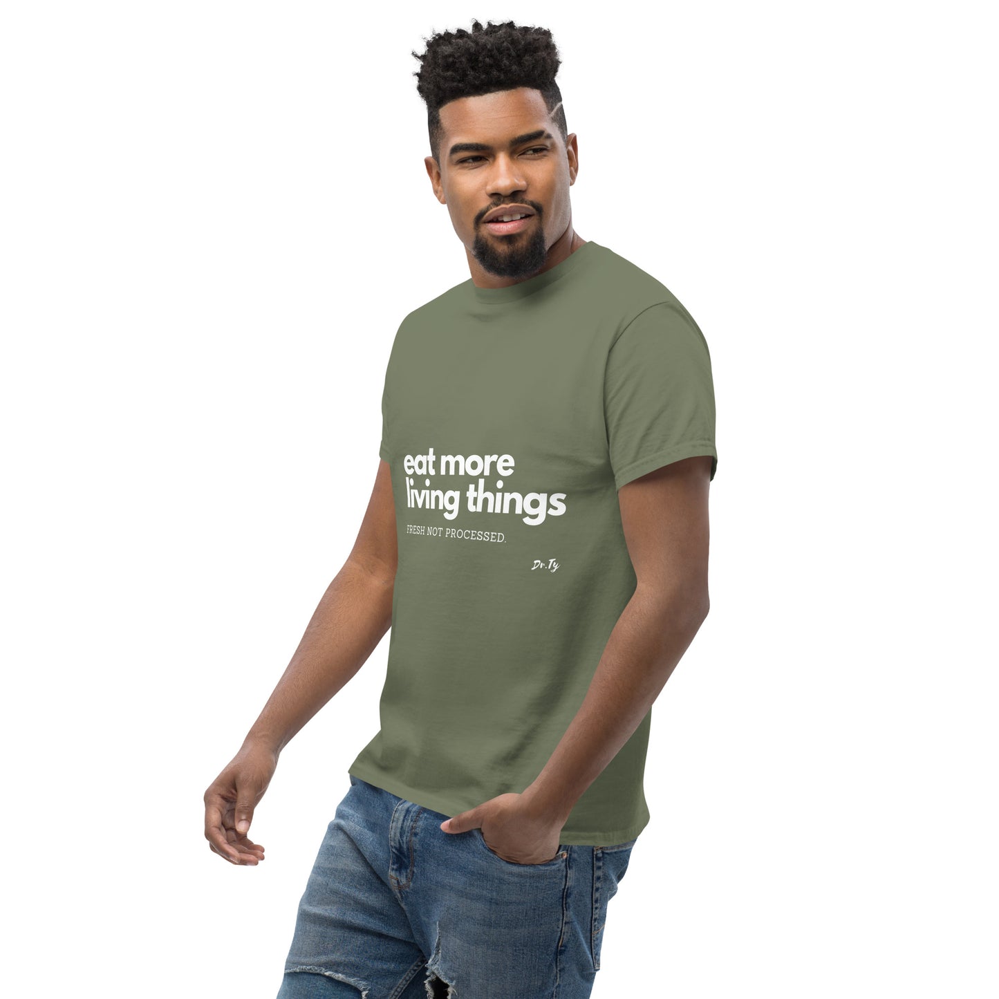 "Eat More Living Things" Unisex classic tee